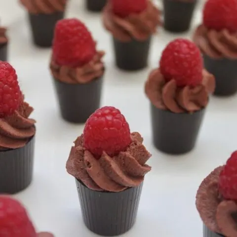 healthy dark chocolate mousse cups low added sugar