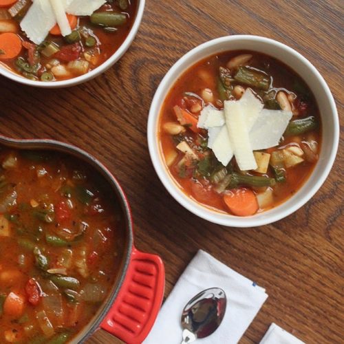 gluten-free minestrone recipe loaded with vegetables