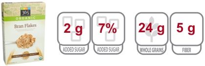 365 everyday value bran flakes nutritional information
