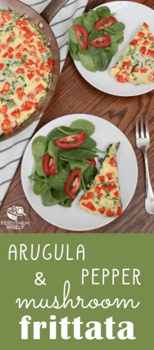 arugula mushroom pepper frittata recipe