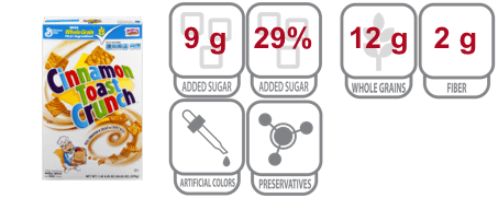 cinnamon toast crunch nutritional information