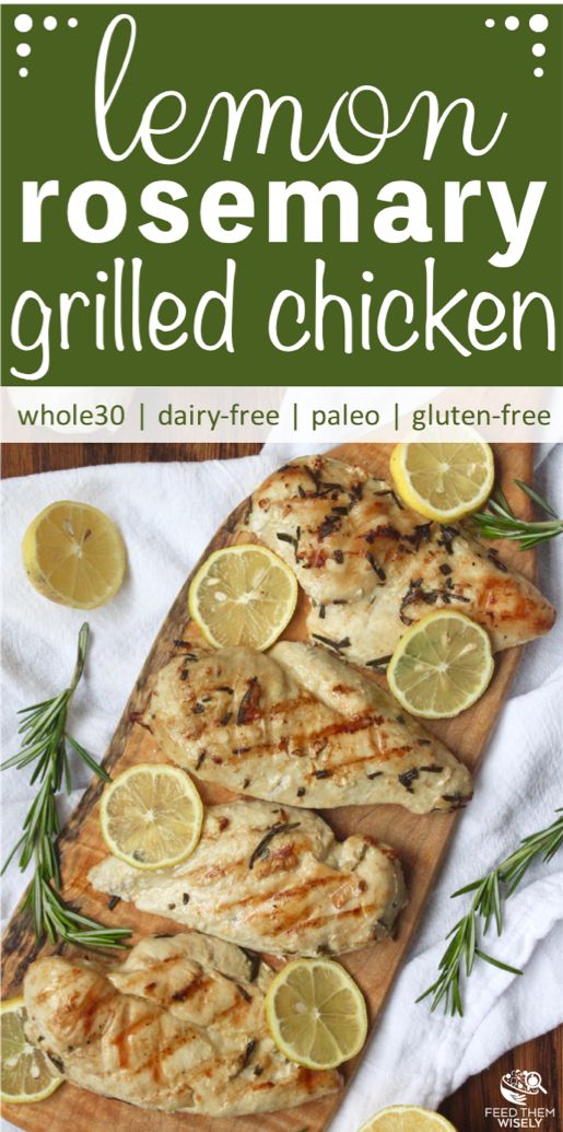 Whole30 Lemon rosemary grilled chicken recipe 