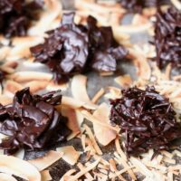 Dark Chocolate Coconut Haystacks {Paleo & Vegan}