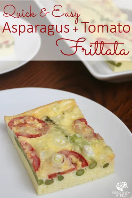 protein packed asparagus tomato frittata