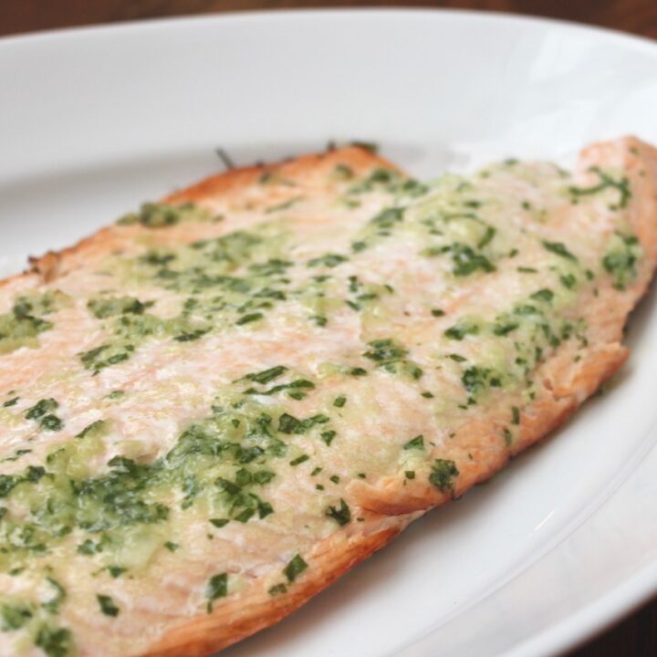 quick easy grilled salmon with herb butter