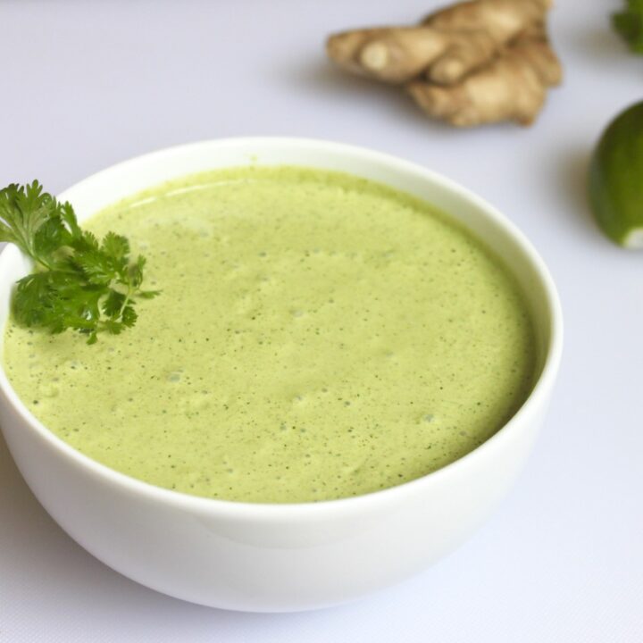 healthy creamy cilantro lime sauce