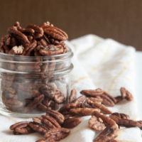 Toasted Maple Cinnamon Pecans {Vegan, Paleo}