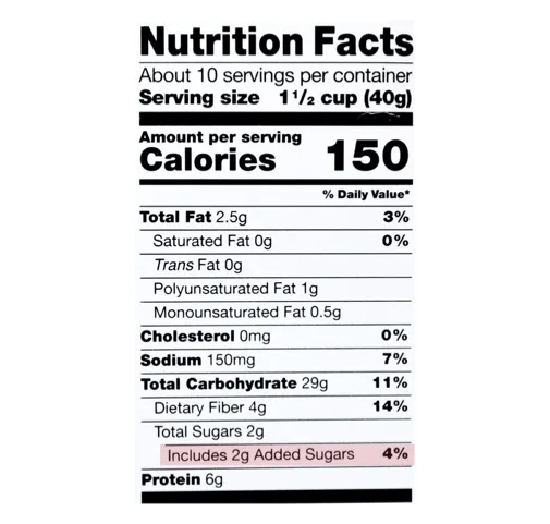 How to identify added sugar on the updated nutrition facts label include added sugar