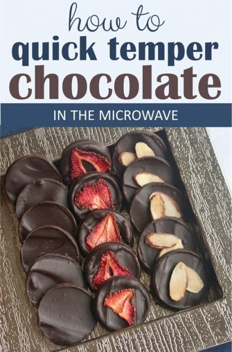 how to quick temper chocolate in the microwave