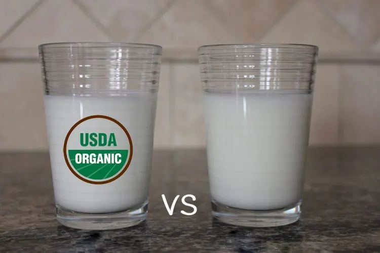 what is the difference between organic and conventional milk