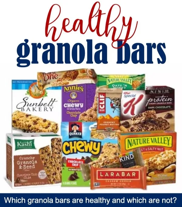 List of healthy granola bars