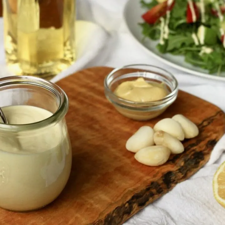 Vegan creamy caesar salad dressing recipe