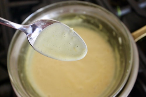 thickened paleo custard after about 10 minutes