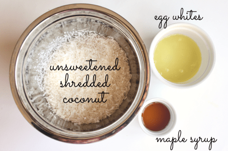 Healthy paleo coconut macaroon ingredients 2-min