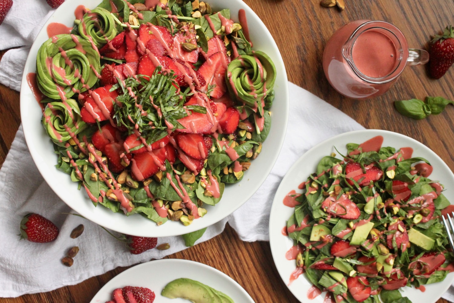 vegan strawberry avocado salad recipe
