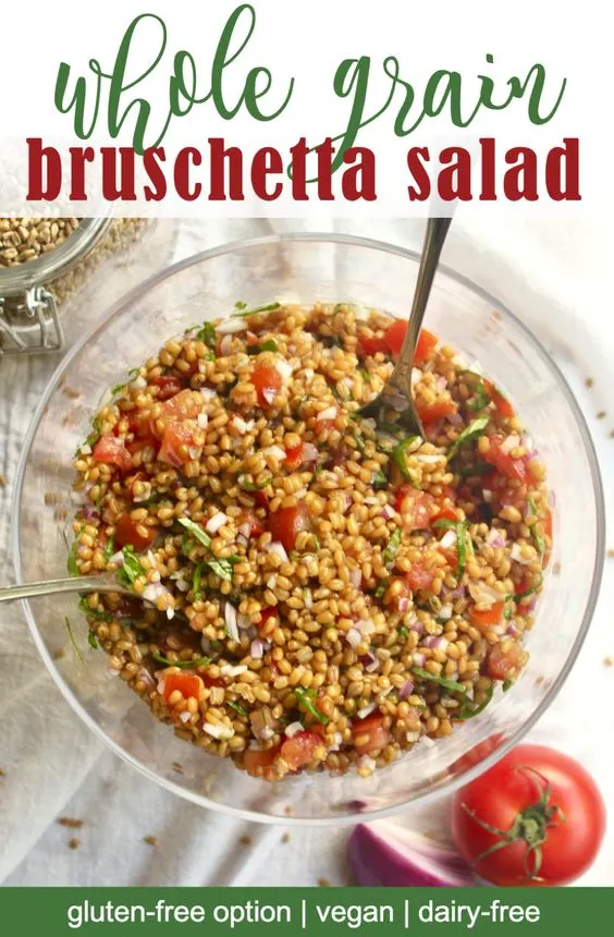 whole grain bruschetta salad