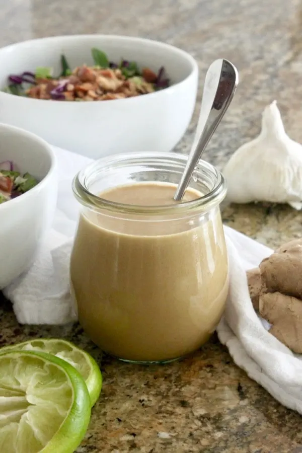 Keto ginger miso dressing recipe for buddha bowls