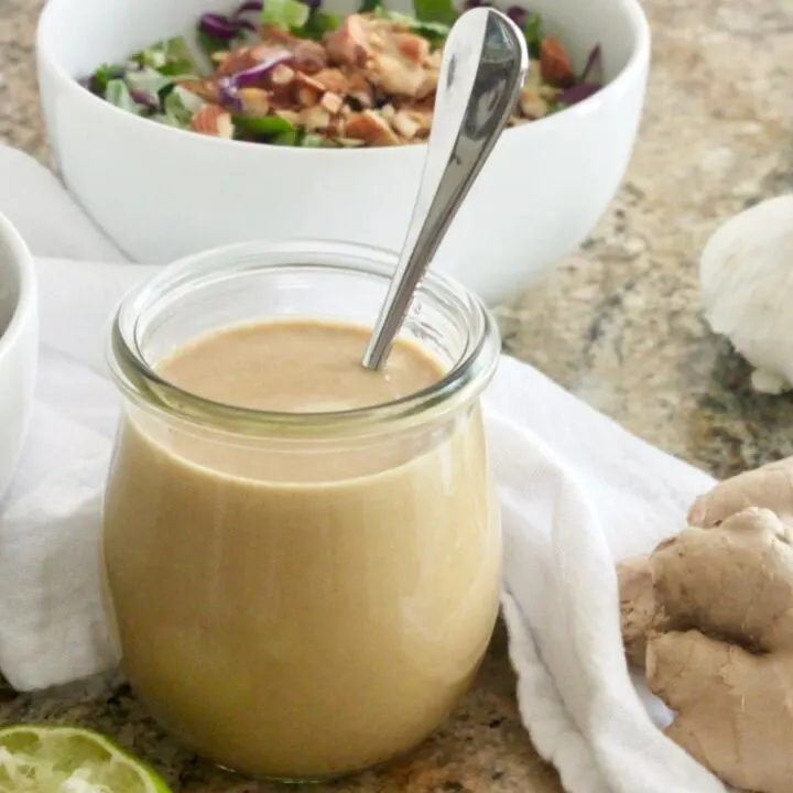 Easy to make vegan ginger miso sauce recipe