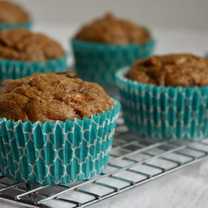 dairy-free morning glory muffins are a delicious healthy school snack