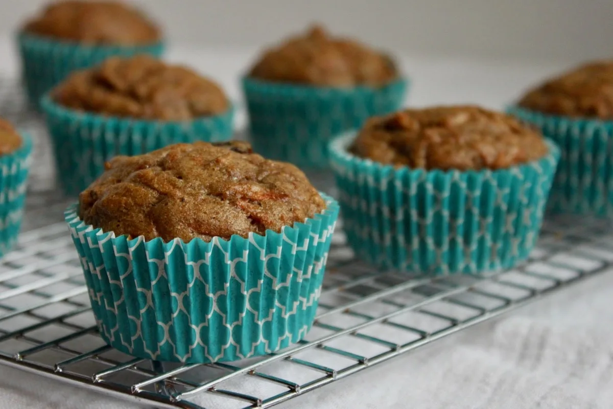 dairy-free morning glory muffins are a delicious healthy school snack