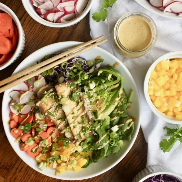 vegan Rainbow buddha bowls recipe