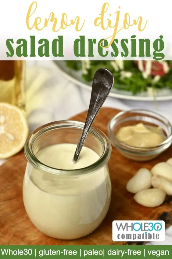Keto caesar salad dressing recipe with lemon and djion
