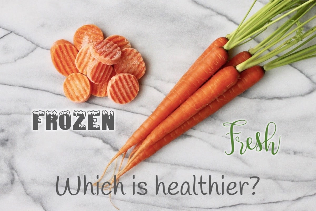 Comparison of frozen and fresh veggies