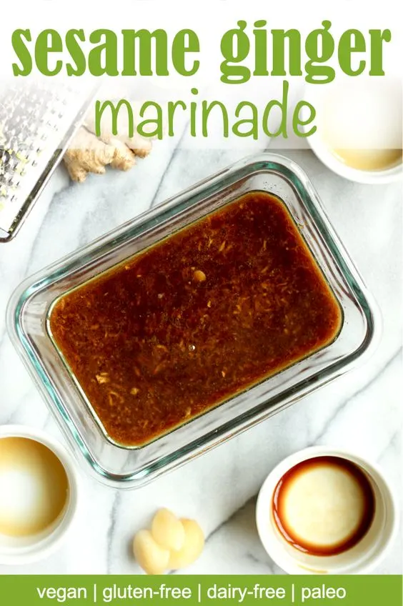 Vegan sesame ginger marinade recipe