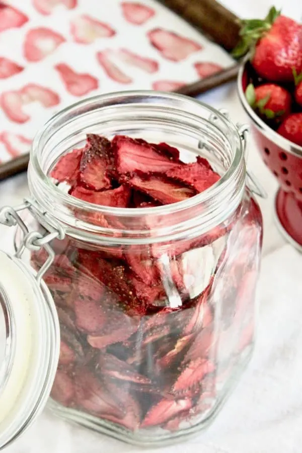 store baked strawberries in an air tight container for up to 6 months