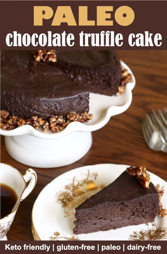 paleo chocolate truffle cake