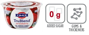 fage trublend strawberry greek yogurt nutrition information