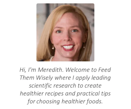 headshot of meredith and welcome message
