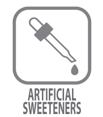 artificial sweetener logo liquid drop coming out of an eye dropper
