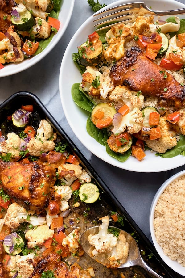 Roasted Ginger Turmeric Chicken and Vegetables Feed Them Wisely